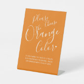 社会的距離コードorangeペデスタル記号 台座サイン (正面)