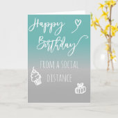 社会的距離ハッピーバースデー カード (黄色い花)