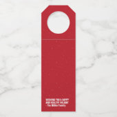 社会的距離休暇とのペアおもしろい対応 ボトルネックタグ (裏面)