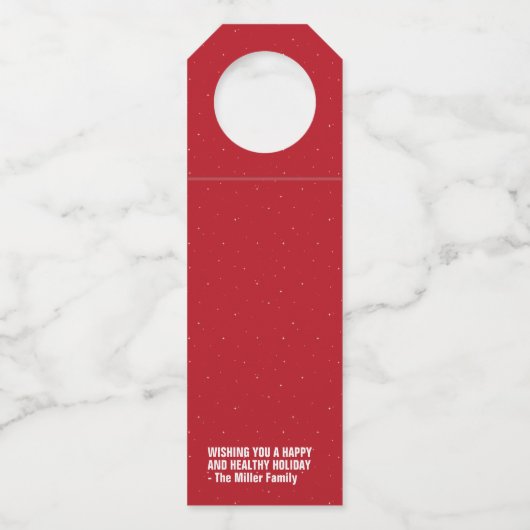 社会的距離休暇とのペアおもしろい対応 ボトルネックタグ (裏面)