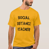 社会的距離先生 Tシャツ (正面)