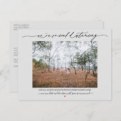 社会的距離結婚の延期灰色 ポストカード (正面/裏面)