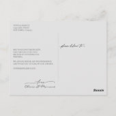 社会的距離結婚の延期灰色 ポストカード (裏面)