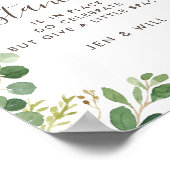 社会的距離結婚の水彩画 ポスター (角)