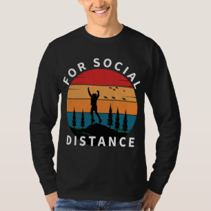 社会的距離自然ハイキング Tシャツ