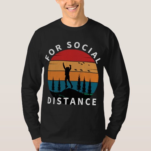 社会的距離自然ハイキング Tシャツ (正面)