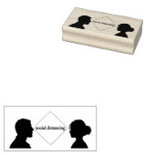 社会的距離 ラバースタンプ (押印)