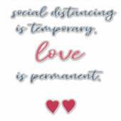 社会的距離covid -19 保 6フィート警告s シール (正面)