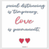 社会的距離covid -19 保 6フィート警告s シール (シート)