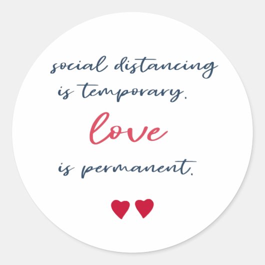 社会的隔離は一時隔離引用文 ラウンドシール (正面)