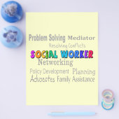 社会福祉主事プロフェッショナルデザイン チラシ (シングル)