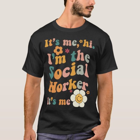 社会福祉士だよ!私だよ!グルービーな名言 Tシャツ (正面)
