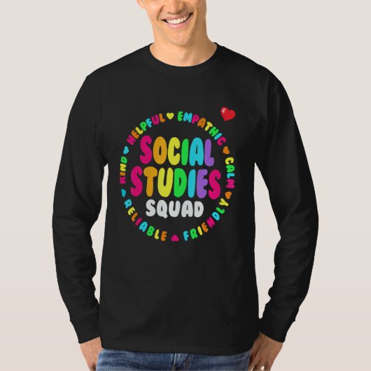 社会科スクワッド スクール+アプリーシエーション Tシャツ (正面)