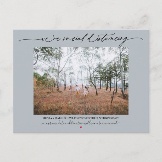 社会端結婚末ダスティブルー ポストカード (正面)