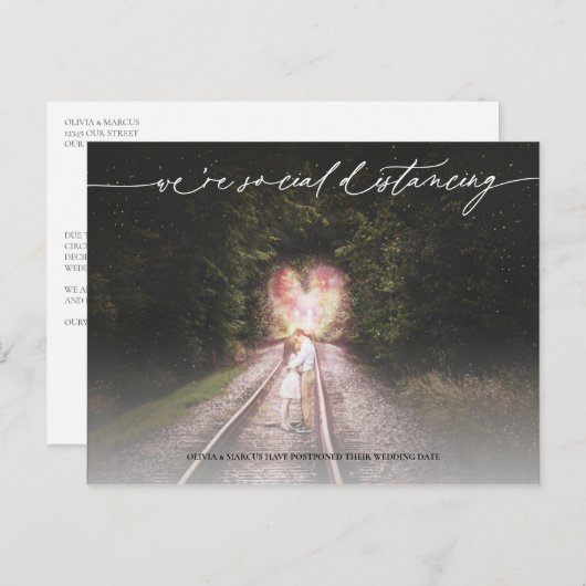 社会端結婚止延期 ポストカード (正面/裏面)