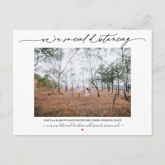 社会端結婚止延期 ポストカード (正面)