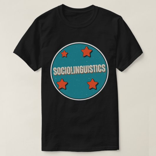 社会言語学 Tシャツ (デザイン正面)