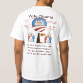 社会買主義に入り列に並んで待つ Tシャツ (裏面)