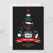 社会距離クリスマスパーティー 招待状 (正面)