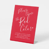 社会配色赤結婚の指示 台座サイン (正面)