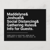 社会配達安全規則はがき 案内ポストカード (正面)