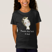 社会配達安全顔マスクゼブラ Tシャツ (正面)