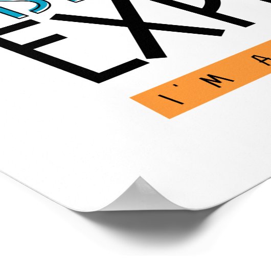 社会配達専門家。私はフリーランスだ。 ポスター (角)