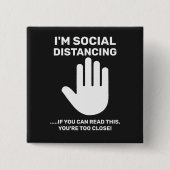 社会離れ反社会的内向的な滞在 缶バッジ (正面)