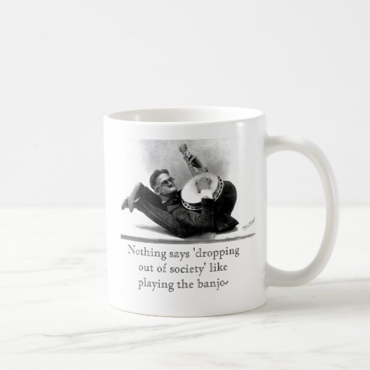 「社会」の途中でやめますマグ コーヒーマグカップ (右)