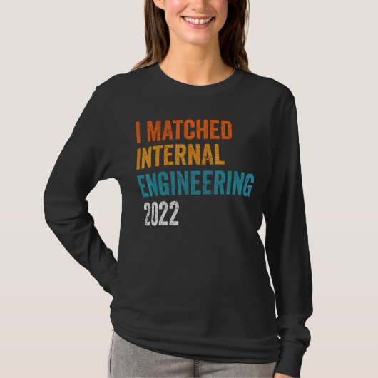 社内エンジニアリング2022のエンジニア担当者と一致 Tシャツ (正面)
