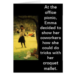 社内パーティーでCroquetのトリックをしないで下さい