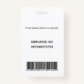 社内社員バッジ バッジ (裏面)