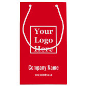 社名ロゴテンプレート スモールペーパーバッグ (裏面)