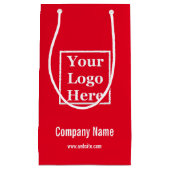 社名ロゴテンプレート スモールペーパーバッグ (正面)