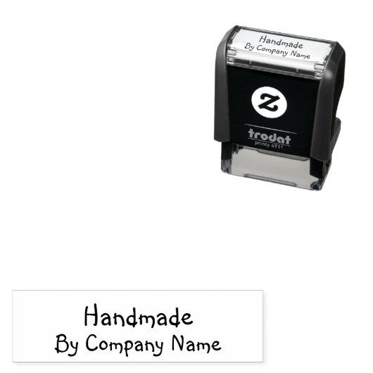 社名手作り加飾フォントテンプレート セルフインキングスタンプ (インサイチュ)