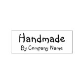 社名手作り加飾フォントテンプレート ラバースタンプ (インプリント)