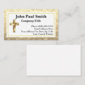 社名金ゴールドと黒の名刺 名刺 (正面/裏面)