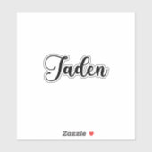 社名 – 手書き書道 シール (シート)