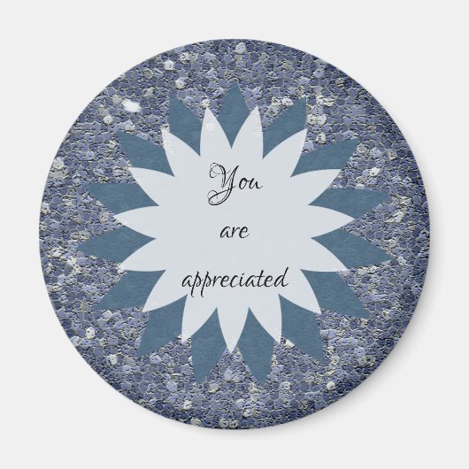 社員に感謝の気持ちを表す先生 マグネット (正面)