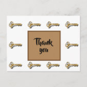 社員のお客様に対し、当社の成功に鍵していただき、ありがとうございます ポストカード (正面)