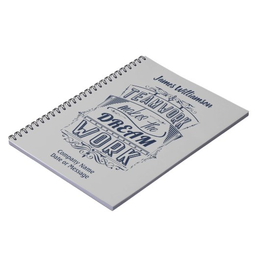 社員のチームワークが夢を作る ノートブック (左側)