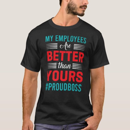 社員の方が感謝するボスより Tシャツ (正面)