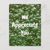 社員の業績に感謝 ポストカード (正面)