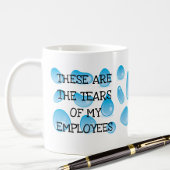 社員の涙おもしろいボス コーヒーマグカップ