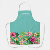 社員の熱帯花縁ど エプロン (正面)