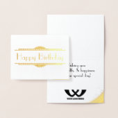 社員の誕生日のユニバーサル認識 箔カード (ディスプレー)