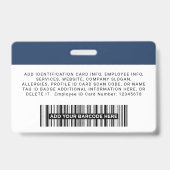 社員カスタムの写真ロゴ名 バッジ (裏面)