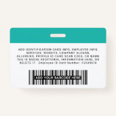 社員カスタムの写真ロゴ名 バッジ (裏面)