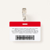 社員カスタムの写真ロゴ名 バッジ (裏面クリップ)