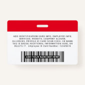 社員カスタムの写真ロゴ名 バッジ (裏面)